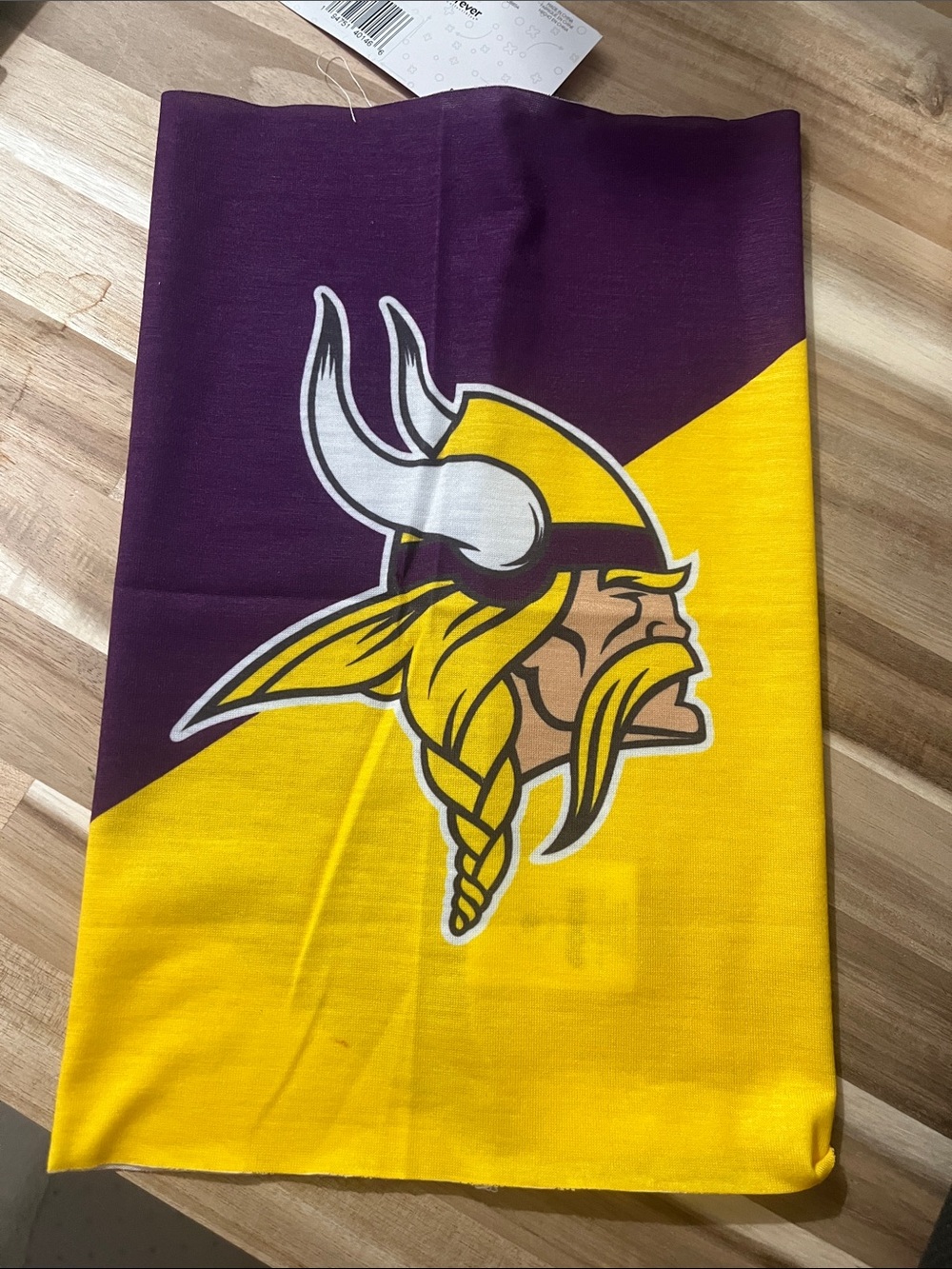 Minnesota Vikings Purple and Yellow gaiter scarf- Team Logo Fan Accessory